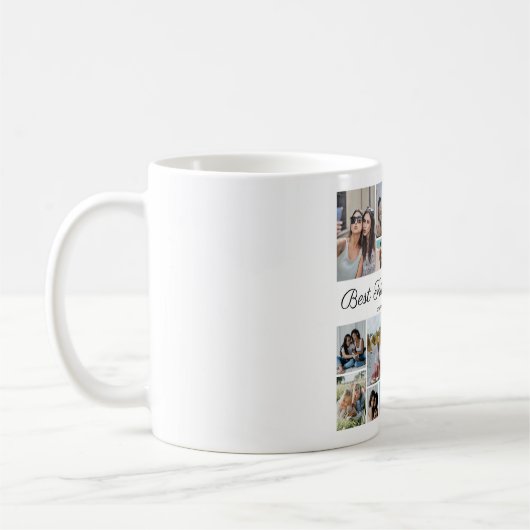 12 Fotocollage Beste Freunde für immer Kaffeetasse (Links)