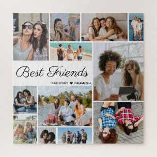 12 Fotocollage Beste Freunde für immer Puzzle