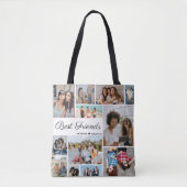 12 Fotocollage Beste Freunde für immer Tasche (Vorderseite)