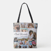 12 Fotocollage Beste Freunde für immer Tasche (Rückseite)