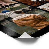 12 FotoCollage Bester Vater je glänzend Poster (Ecke)