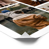 12 FotoCollage Bester Vater je glänzend Poster (Ecke)