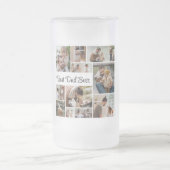 12 FotoCollage Bester Vater je Mattglas Bierglas (Mittel)
