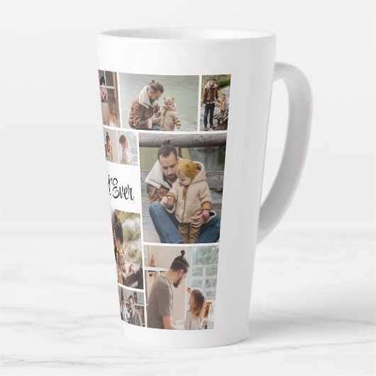 12 FotoCollage Bester Vater je Milchtasse (Rechte Ecke)