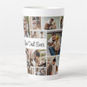 12 FotoCollage Bester Vater je Milchtasse (Vorderseite)