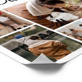 12 FotoCollage Bester Vater je Poster (Ecke)