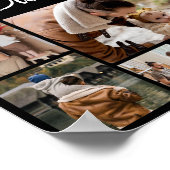 12 FotoCollage Bester Vater je Poster (Ecke)