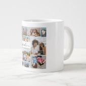12 FotoCollage Die besten Freunde hinzufügen Jumbo-Tasse (Vorderseite Rechts)