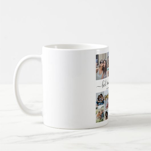 12 FotoCollage Die besten Freunde hinzufügen Kaffeetasse (Links)