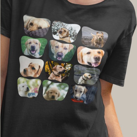 12 FotoCollage Einzigartig Personalisiert T-Shirt