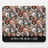 12 FotoCollage - funky hexagon - Random Muster Mousepad (Vorne)