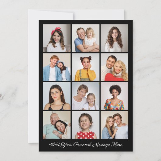 12 Fotocollage Ihre eigene Grußkarte hinzufügen (Vorderseite)