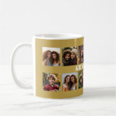 12 FotoCollage mit Gold Hintergrund Kaffeetasse (Links)