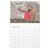12 FotoCollage mit Individuelle Name und Nachricht Kalender (Mär 2027)