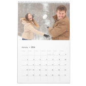 12 FotoCollage mit Individuelle Name und Nachricht Kalender (Jan 2026)