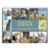 12 FotoCollage mit Monatsnotizen und Foto Kalender (Titelbild)