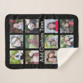 12 FotoCollage mit schwarzem Hintergrund Sherpadecke (Vorderseite (Horizontal))
