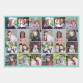 12 FotoCollage - pastellfarbene Hintergründe Geschenkpapier Set (Vorderseite 2)