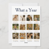 12 FotoCollage Was für ein Jahr Weihnachten (Rückseite)