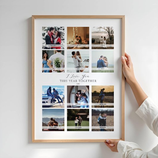 12 Fotokalender Valentinstag Poster
