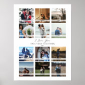 12 Fotokalender Valentinstag Poster (Vorne)