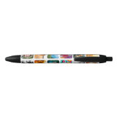12 Fotomaterial Doppelseitiger schwarzer Tinte Pen Kugelschreiber (Rückseite)