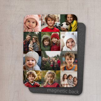 12 Fotomaterial - Fotos nur quadratisch geschnitte Magnet