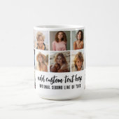 12 Fotomaterial Grid - 2 Textfelder - Schwarz-weiß Kaffeetasse (Mittel)