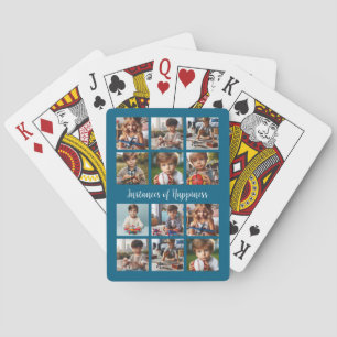 12 Fotos für Familien, Freunde oder Orte Spielkarten