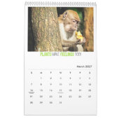 12 Fragen Veganer werden gefragt mit Tieren Fotos Kalender (Mär 2027)
