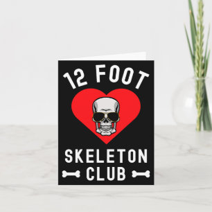 12 Fuß Skelett Club Riesen Skelly Gles Valentinsta Karte