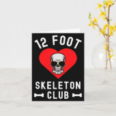 12 Fuß Skelett Club Riesen Skelly Gles Valentinsta Karte (Gelbe Blume)
