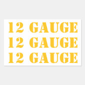 12 Gage Ammo Box Aufkleber (Vorderseite)