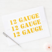 12 Gage Ammo Box Aufkleber (Umschlag)