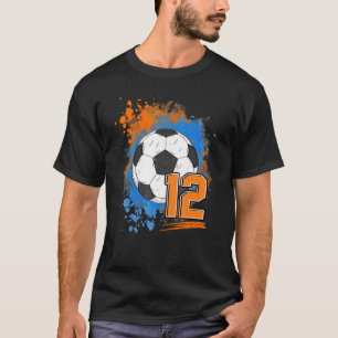 12. Geburtstag 12 Jahre alter Fußballball T-Shirt