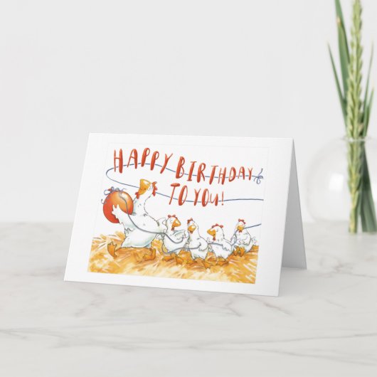 *12. GEBURTSTAG* AUS EINER HAPPY CHICKENS Card Karte (Vorderseite)
