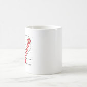 12. Geburtstag Baseball Big Number Zwölf Kaffeetasse (Mittel)