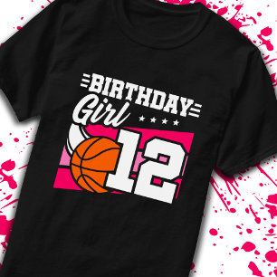 12. Geburtstag Basketball Geburtstag 12-jähriges M T-Shirt