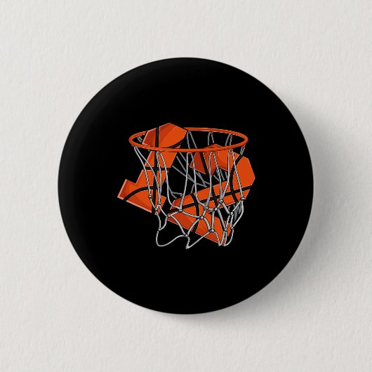 12. Geburtstag Basketball Kinder Button (Vorderseite)