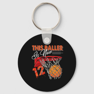 12. Geburtstag Basketball Spaß 12 Jahre Altes Kind Schlüsselanhänger