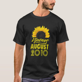 12. Geburtstag Bekleidung Sonnenblumen Vintager Au T-Shirt