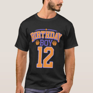 12. Geburtstag Boy Basketball Lover 12 Jahre Altes T-Shirt