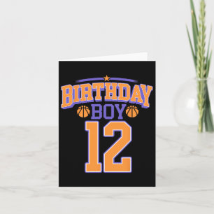 12. Geburtstag Boy Bysketbyll Lover 12 Jahre Altes Karte