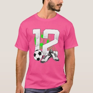 12. Geburtstag Boy Soccer Fußball 12 Jahre T-Shirt