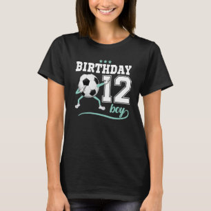 12. Geburtstag Dabbing Fußball 12 Jahre alter Jung T-Shirt