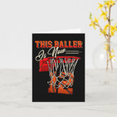 12. Geburtstag für Boy Basketball 12 Jahre Karte (Gelbe Blume)