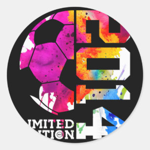 12. Geburtstag Fußball Limited Edition 2014 _1  Runder Aufkleber