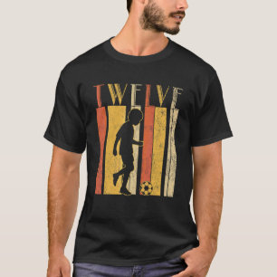 12. Geburtstag Fußball Sportboys Retro Geboren im T-Shirt