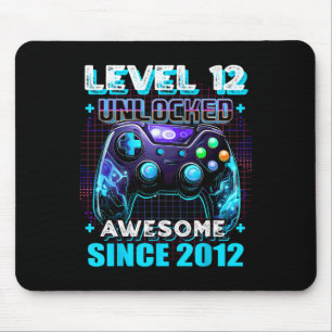 12. Geburtstag Gamer 12 Jahre Alter Sonntagsjunge Mousepad