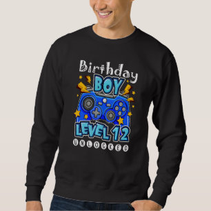 12. Geburtstag Gamer Boys Stufe 12 Entsperrtes Vid Sweatshirt